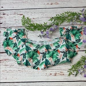 ♥️🗯 OFF THE SHOULDER TROPICAL BIKINI TOP 👙